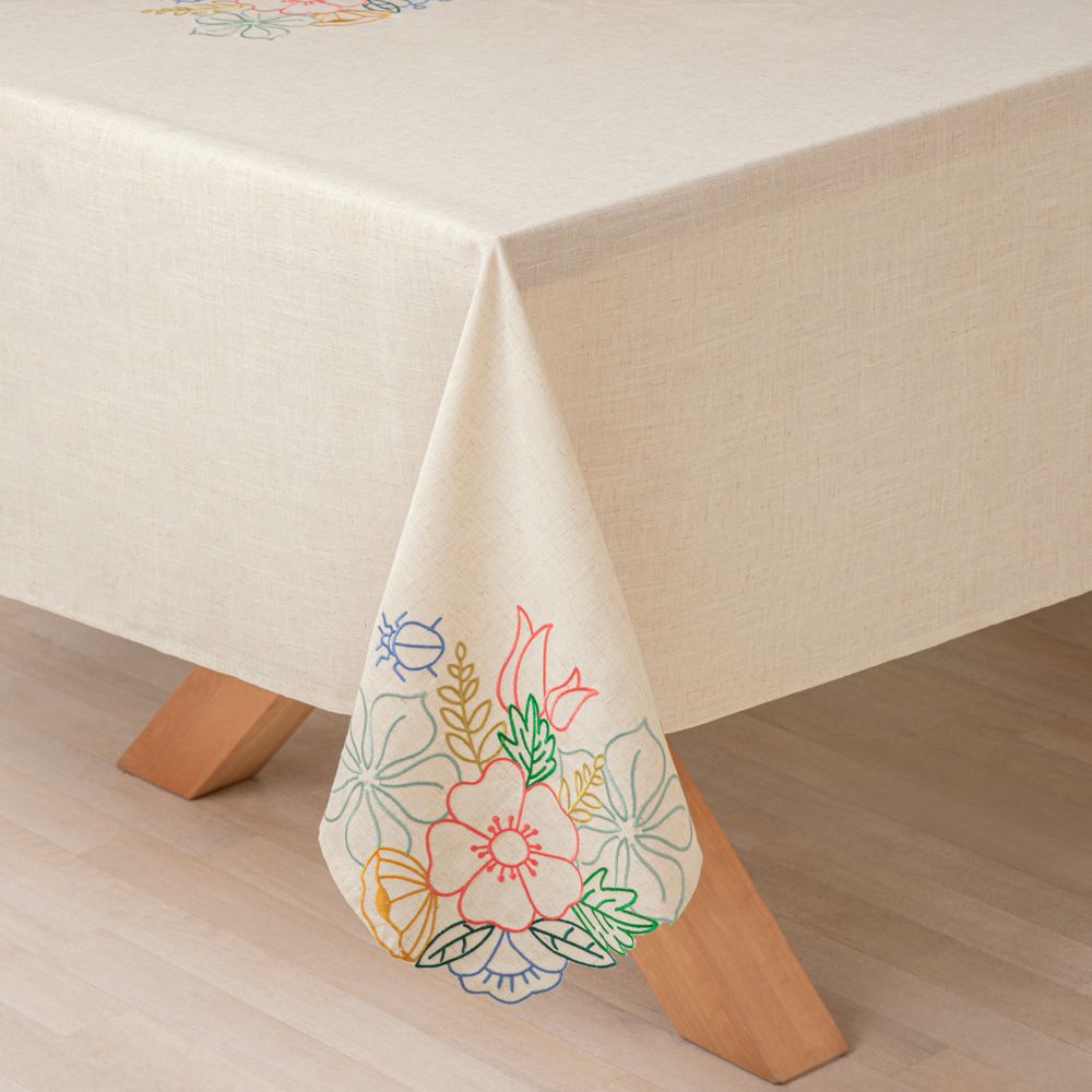 Mantel con detalle bordado altezzo 150x250 cm