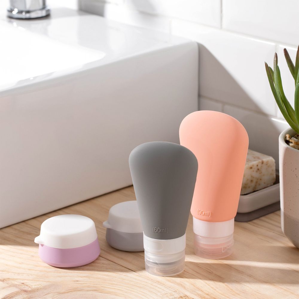 Set 2 Contenedores de Silicona y plástico 5.4x3.1 cm