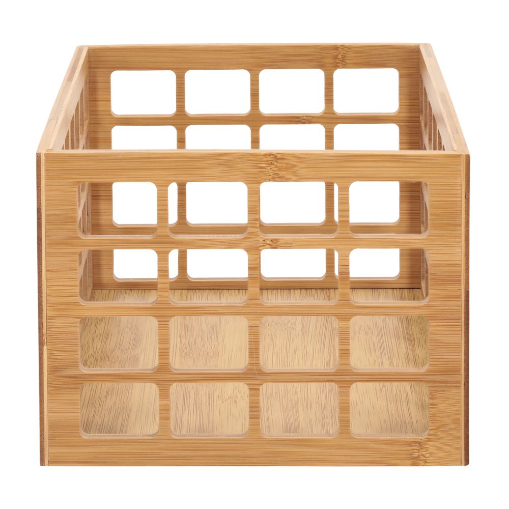 Canasto de madera de bambú 30x20x15 cm