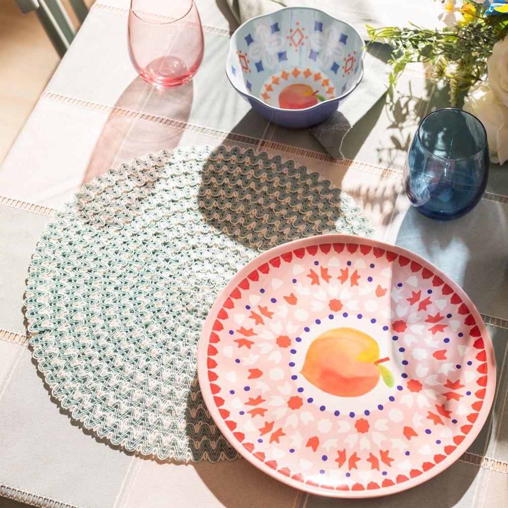 Plato de melamina diámetro 27x2 cm