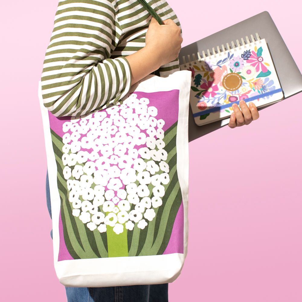 Bolso de tela con estampado 35x42 cm