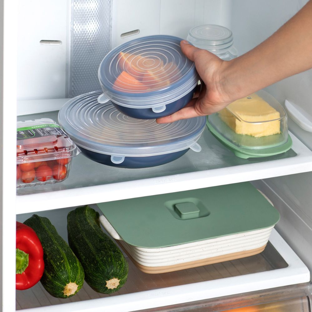 Set de 6 tapas de silicón