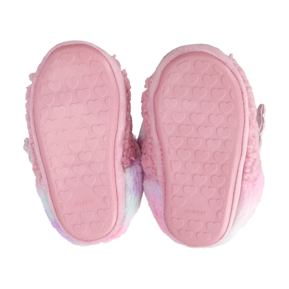 Pantufla bota peluda infantil 20.5 cm