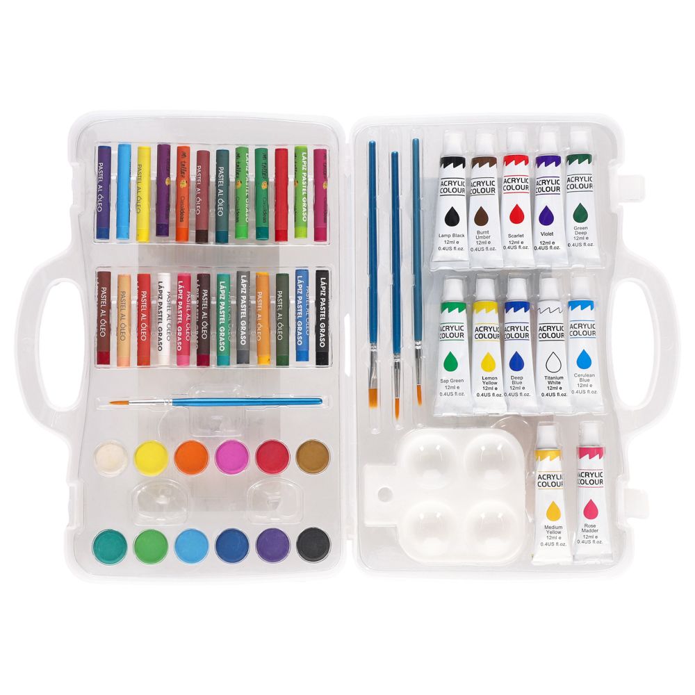 Set de materiales para técnicas mixtas