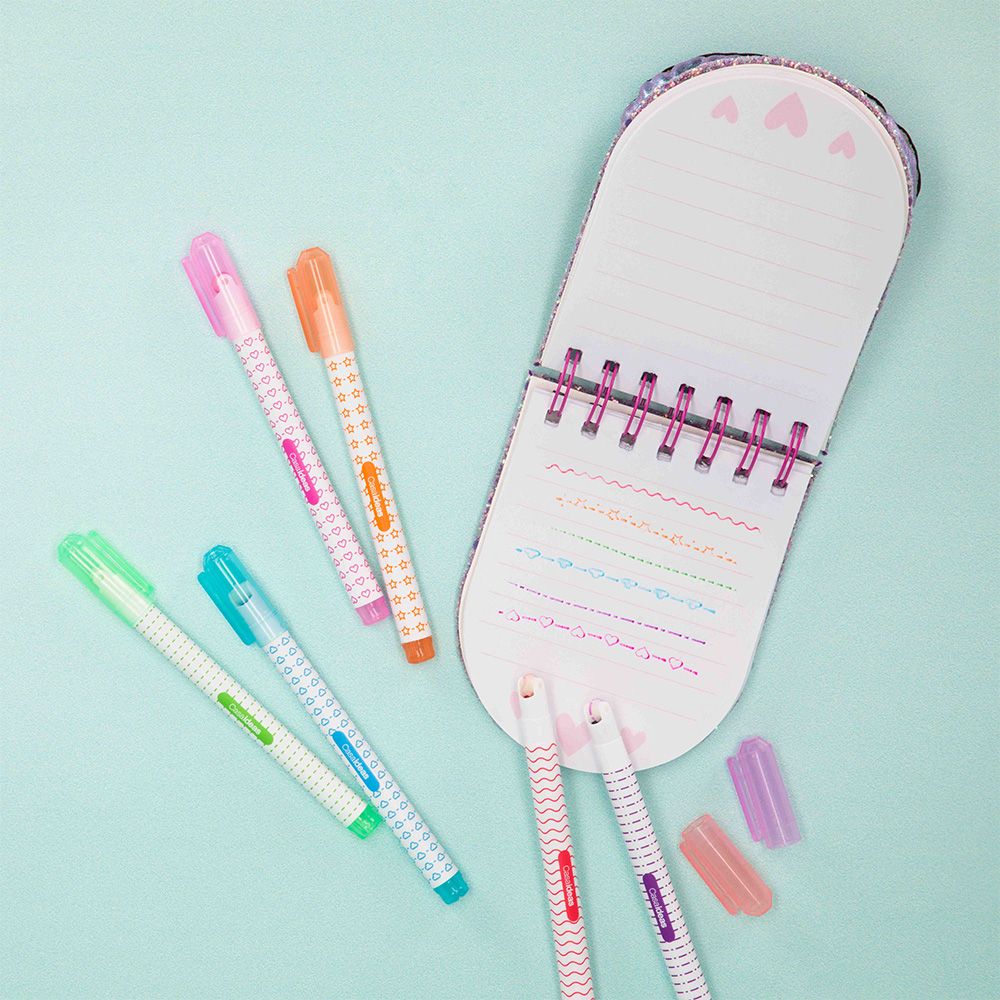 Set 6 Marcadores para Colorear con Distintos Colores.