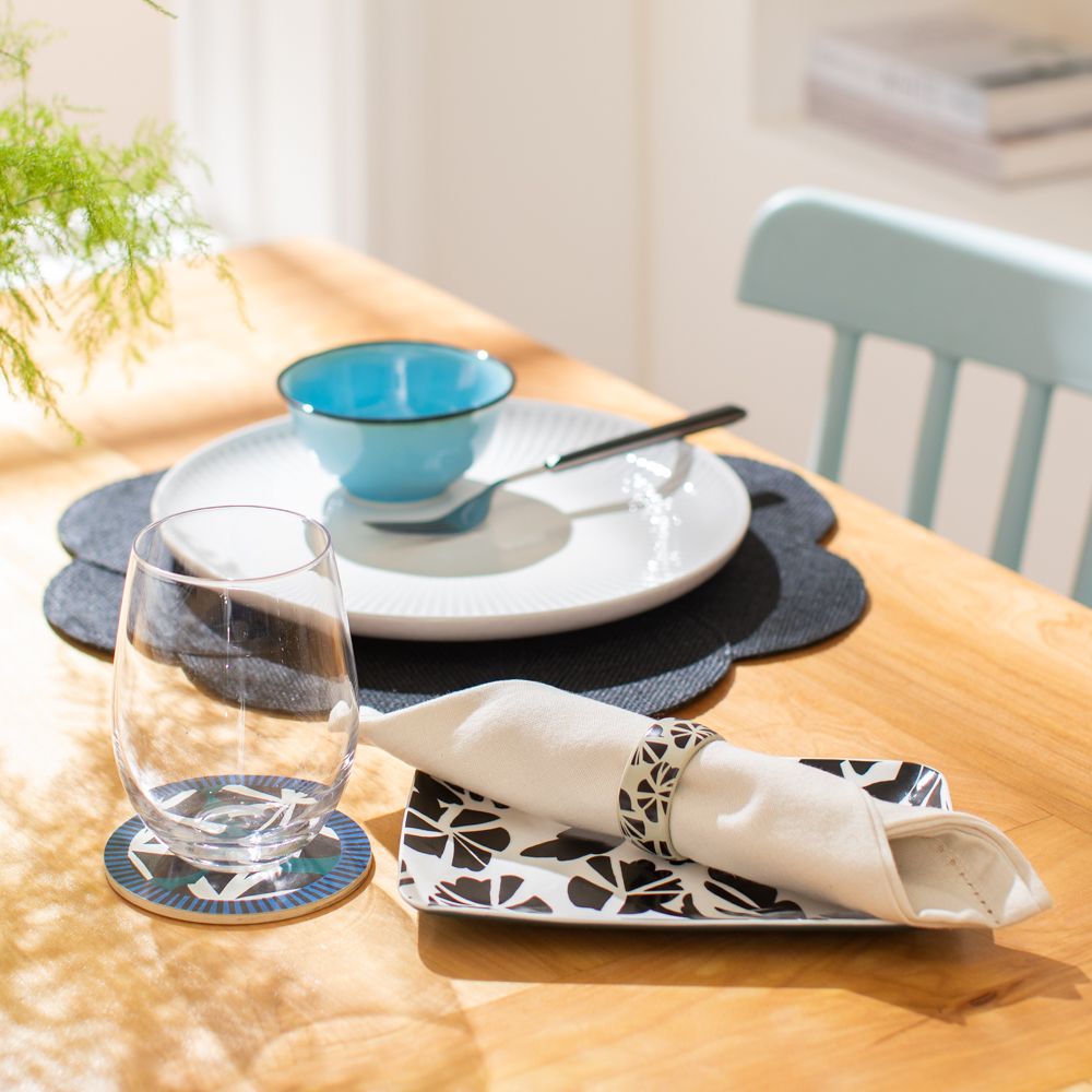 Set de 2 servilletas de algodón 40x40 cm