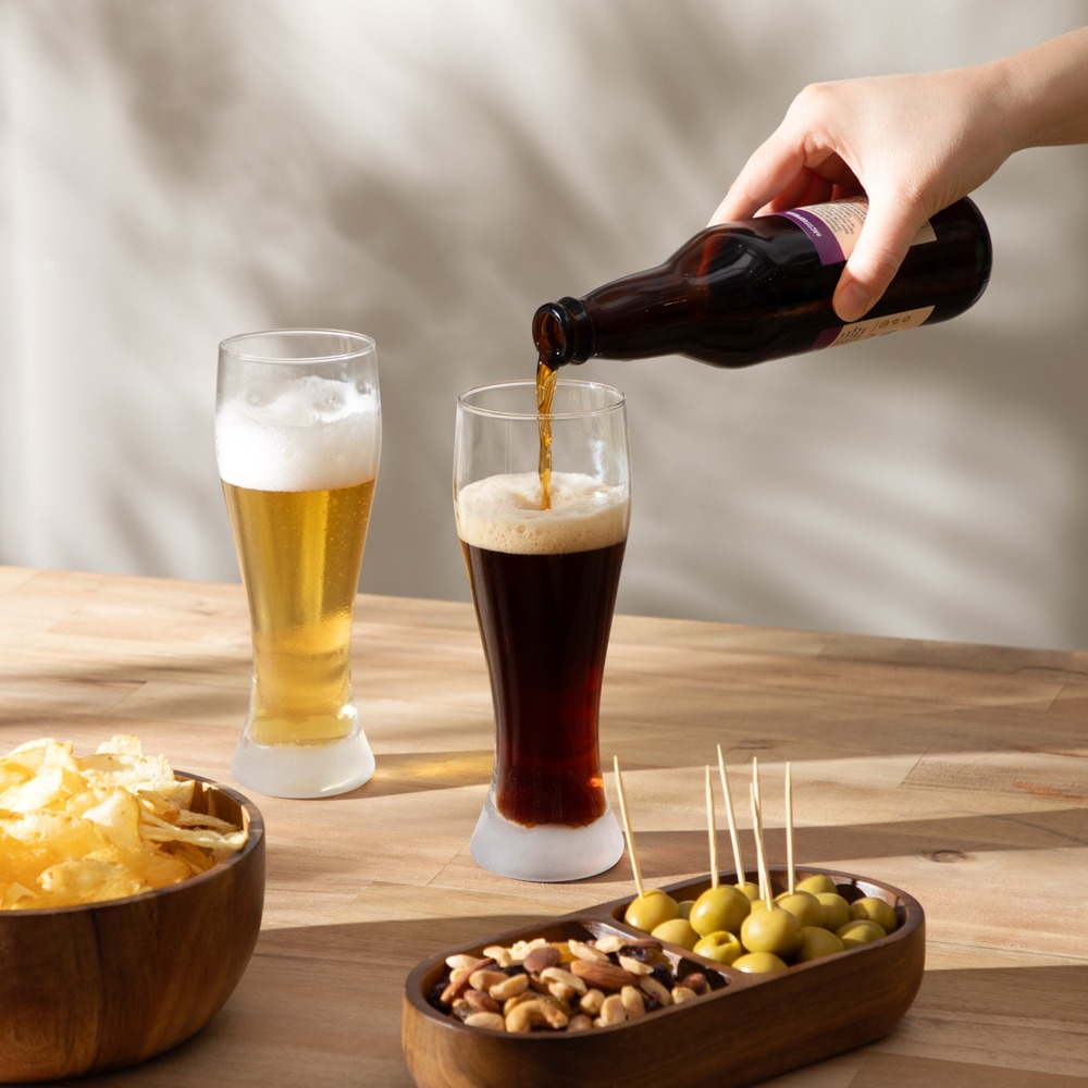 Set 4 Vasos Vidrio Cerveza 420 ml