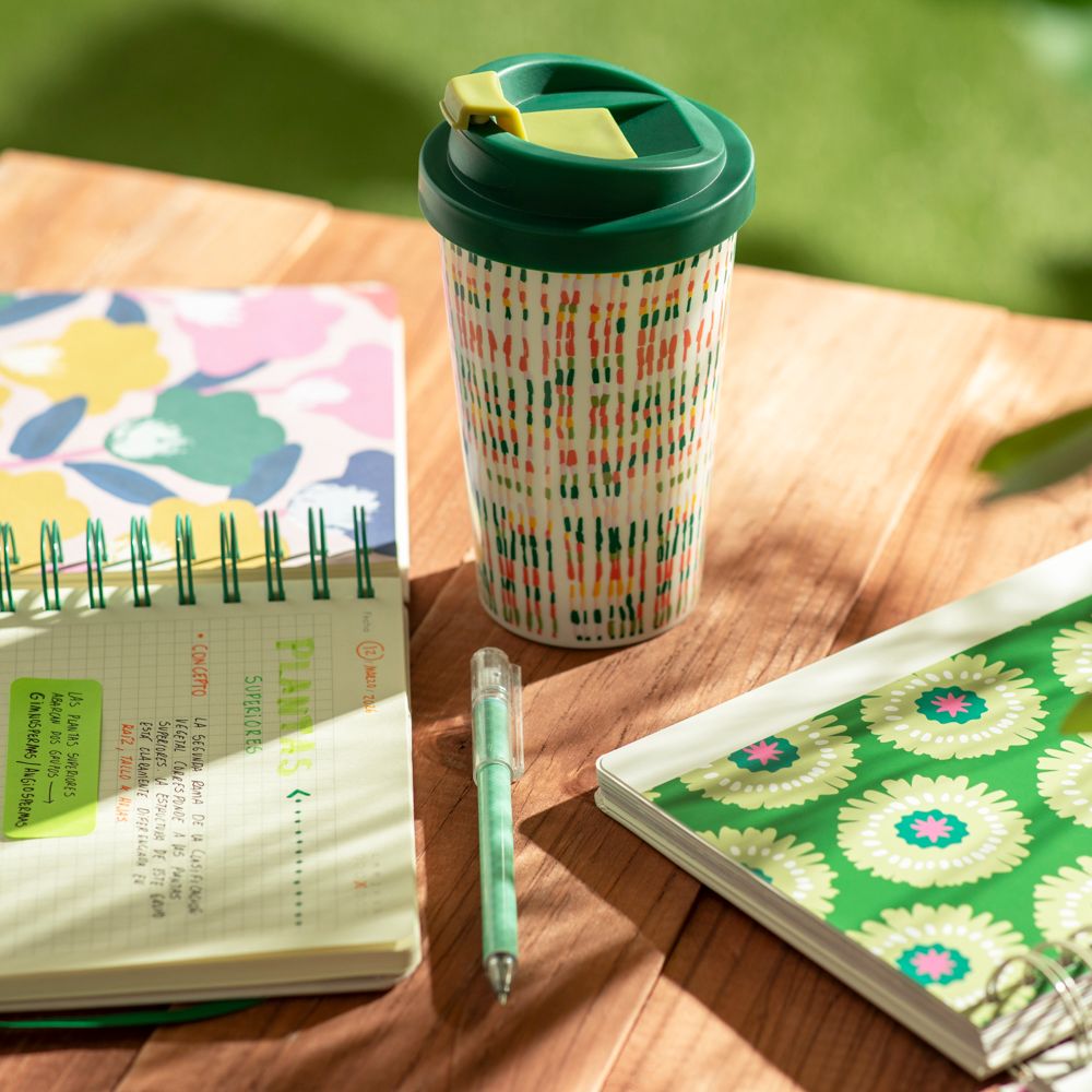 Vaso térmico plástico con diseño 400 ml