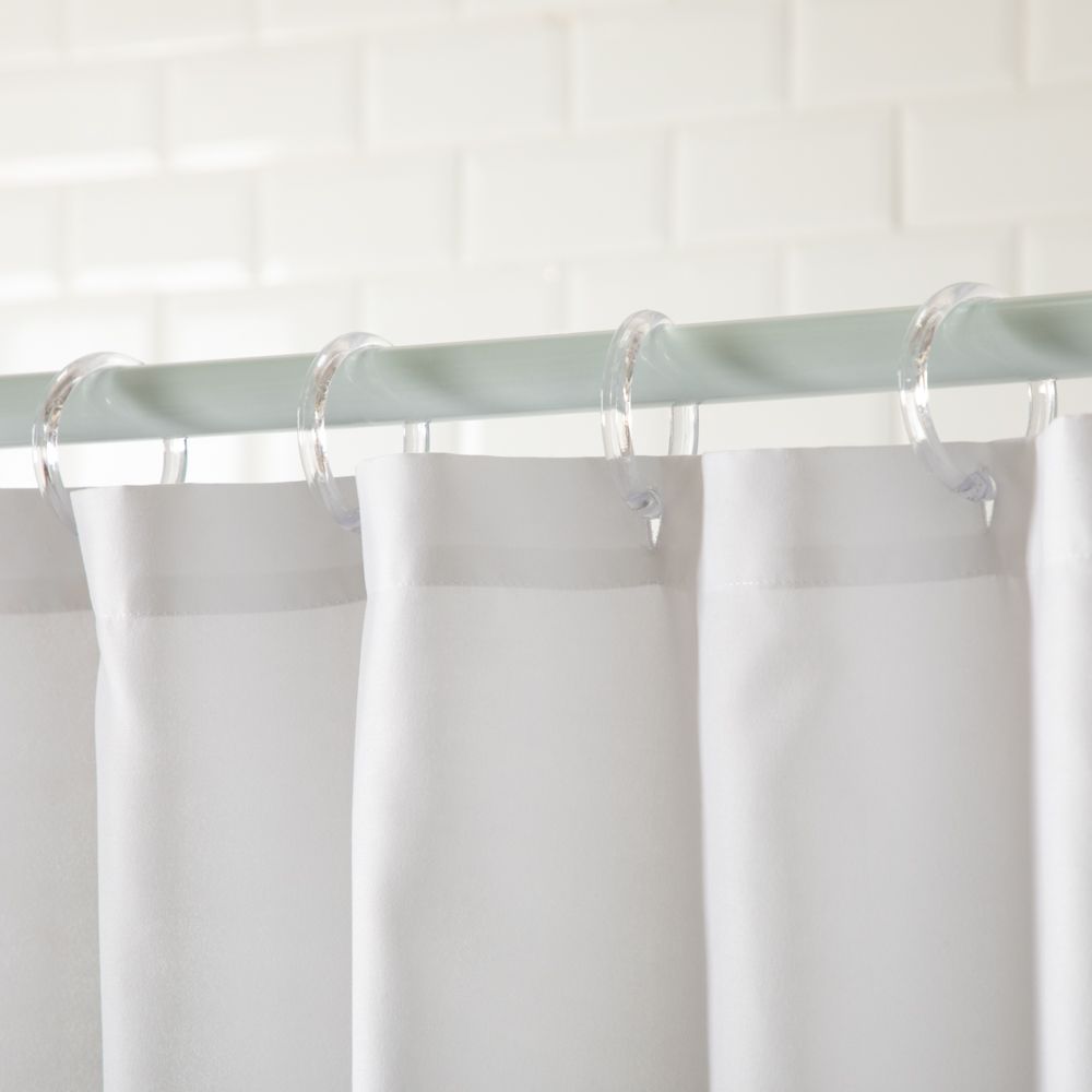 Set 12 ganchos de plástico para cortina de baño