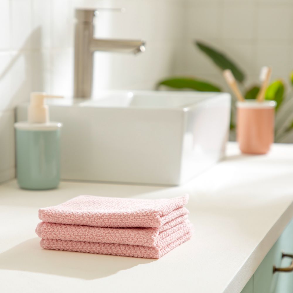 Set 3 toallas de cara 30x30 cm