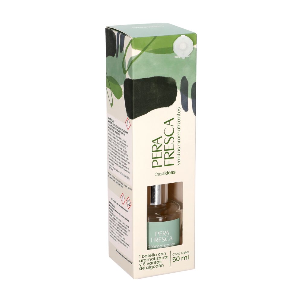 Botella con Varitas Aromáticas Pera Fresca 50 ml