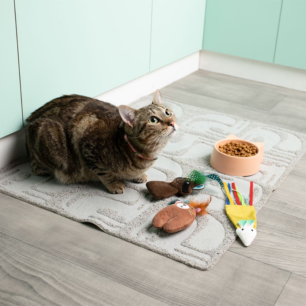 Tapete para arenero de gato 76x70 cm