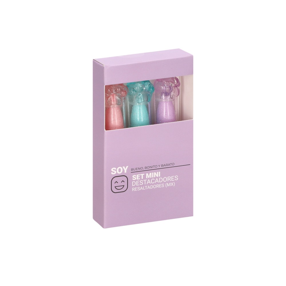 Set de 3 mini resaltadores