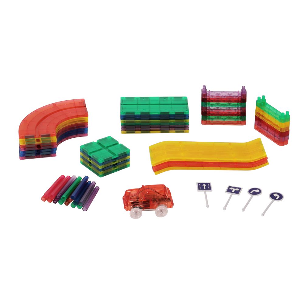 Pista magnética armable con auto