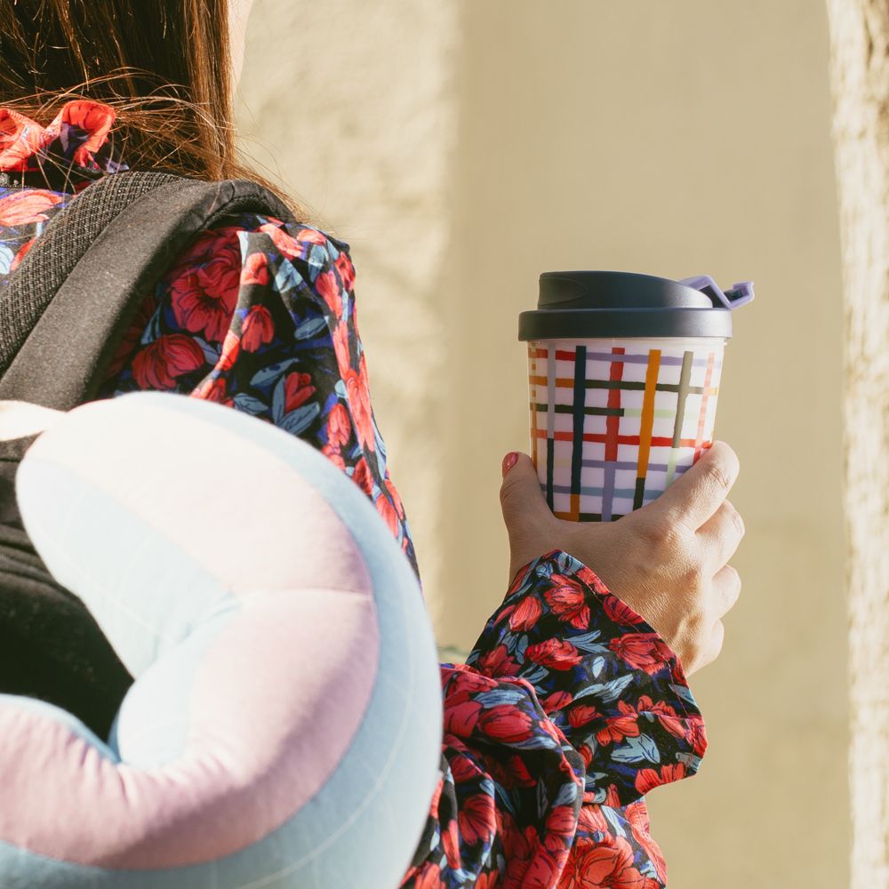 Vaso térmico Plastico Doble Muro 9.4x16.1 cm