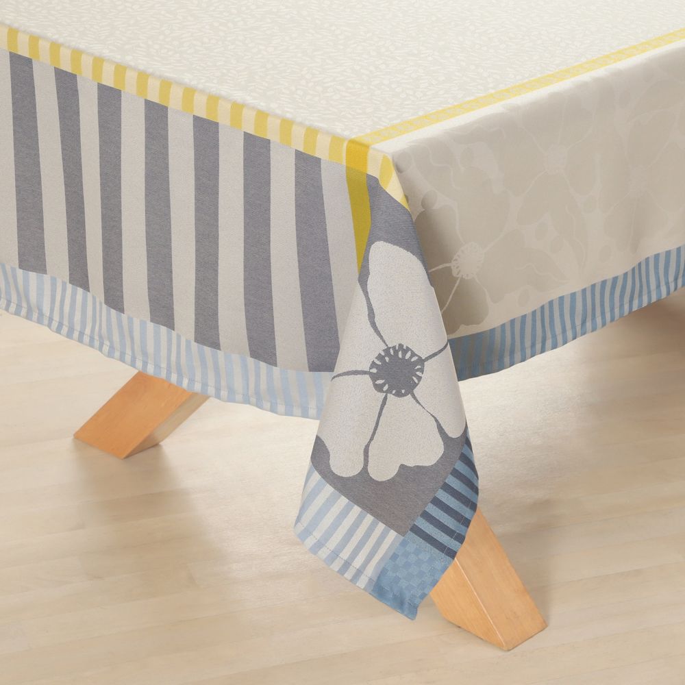 Mantel de jacquard con diseño en paneles 160x240 cm