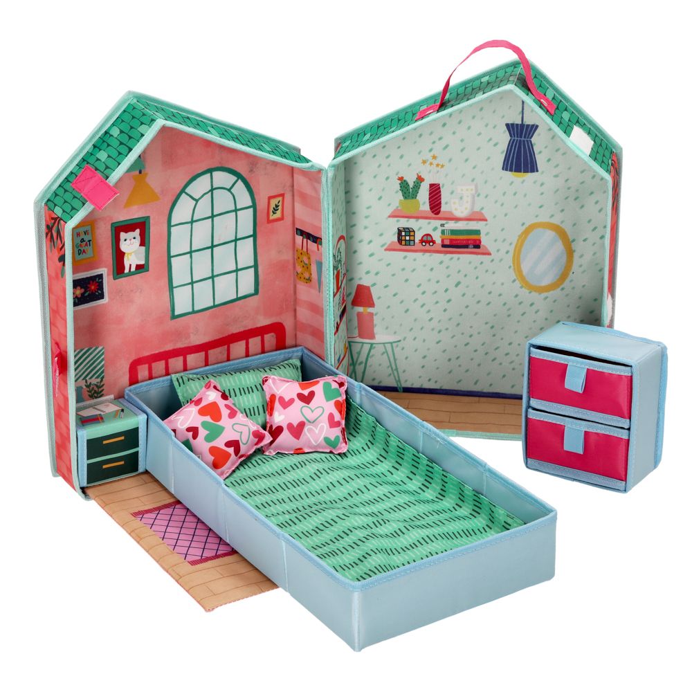 Dormitorio de muñeca 28x18x40 cm