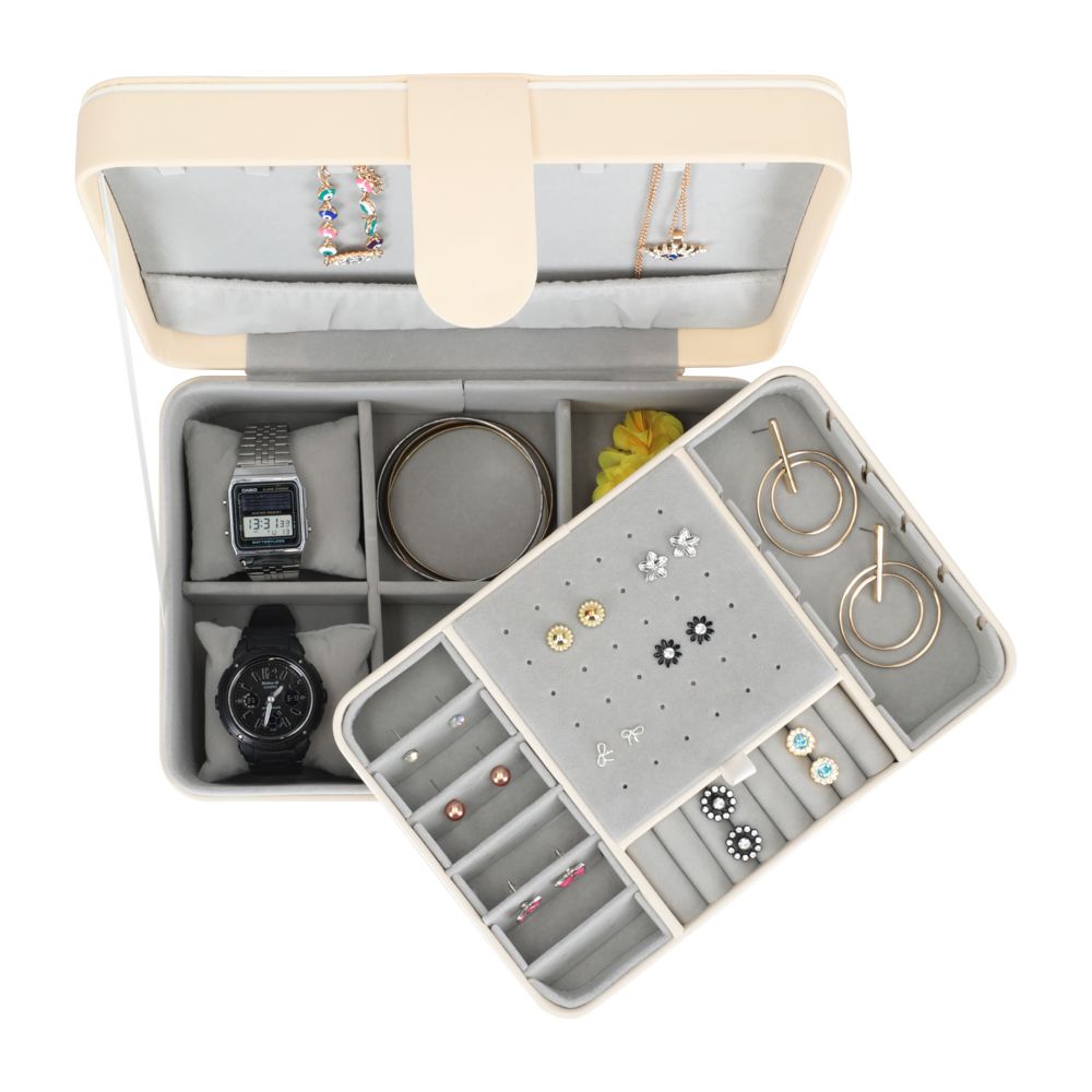 Joyero organizador tipo estuche 24x16x9 cm