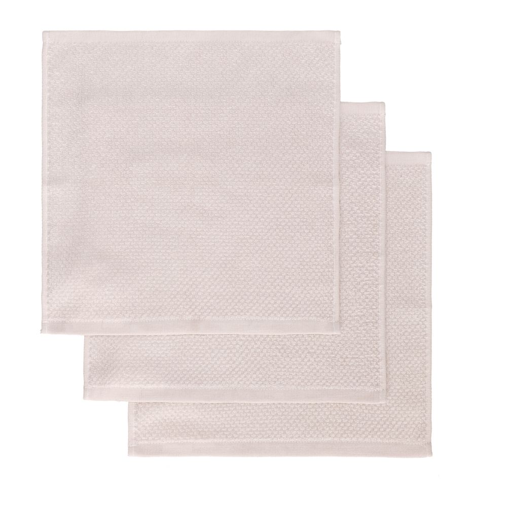 Set 3 toallas de cara 30x30 cm