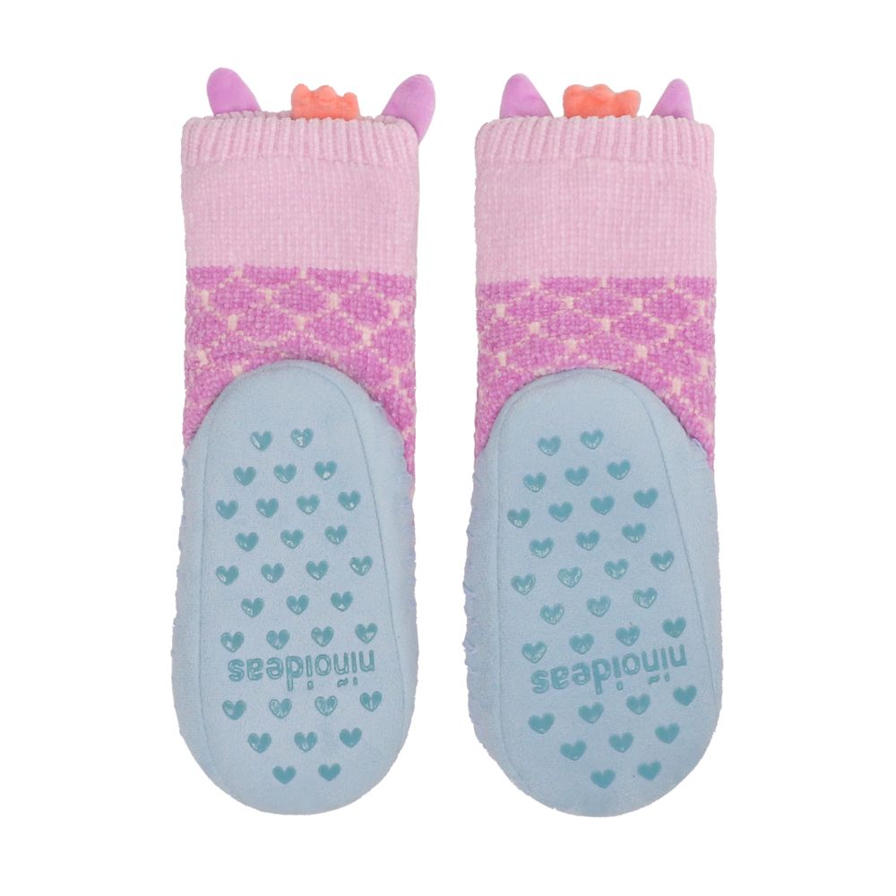 Calcetas tejidas cordero infantil con suela 20.5 cm