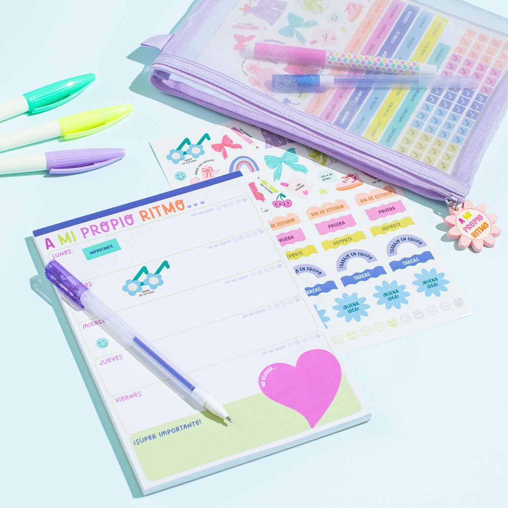 Set de estuche con planificador