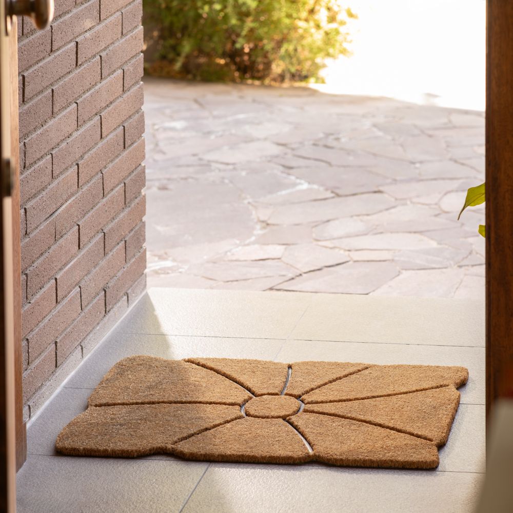 Limpiapiés con forma de hoja 75x45 cm