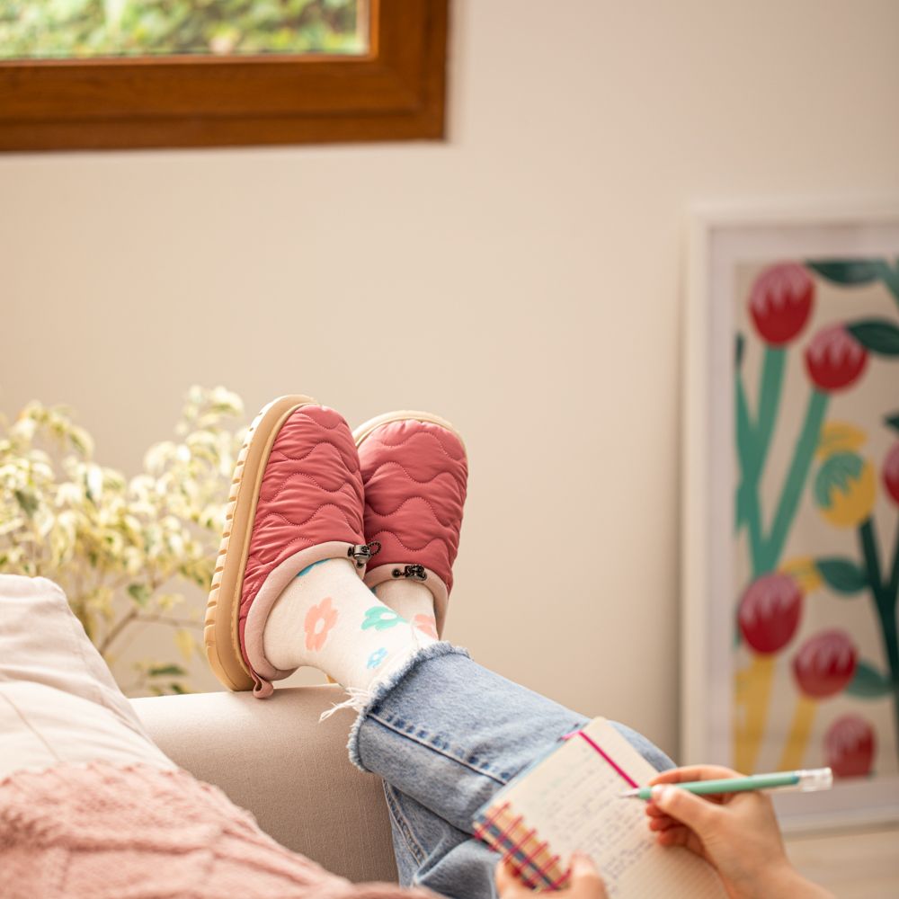 Pantuflas acolchadas taffeta talla 22-23 cm