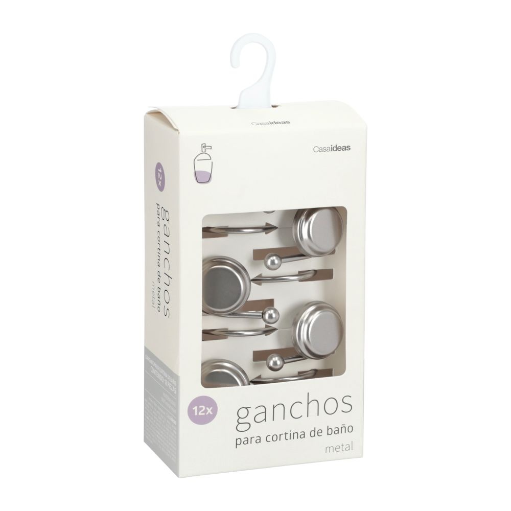 Ganchos para cortina de metal