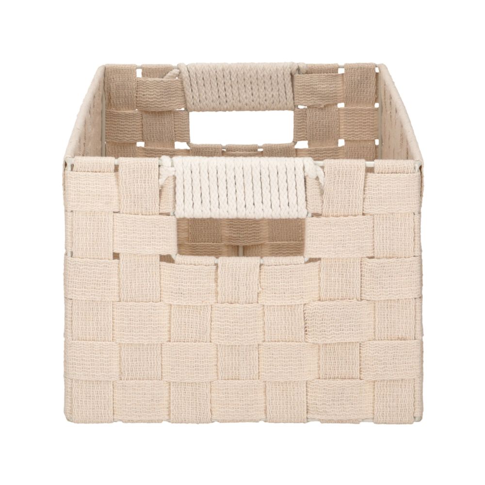 Canasta Cinta de algodón 33x22x16.5 cm