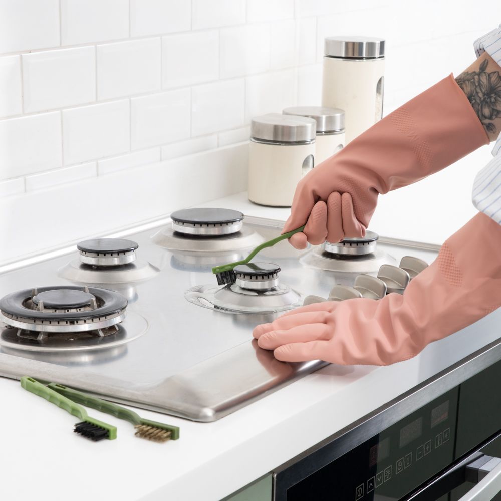 Set de 3 mini escobillas 17.5x2.1 cm