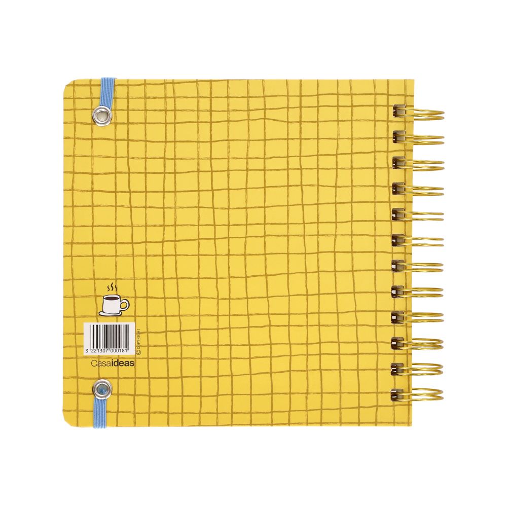 Cuaderno 160 hojas con líneas y cuadros 17x3.5x17 cm
