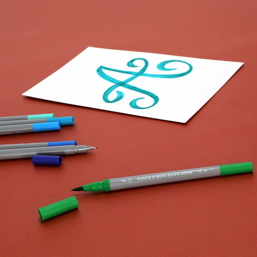 Set 24 marcadores doble punta