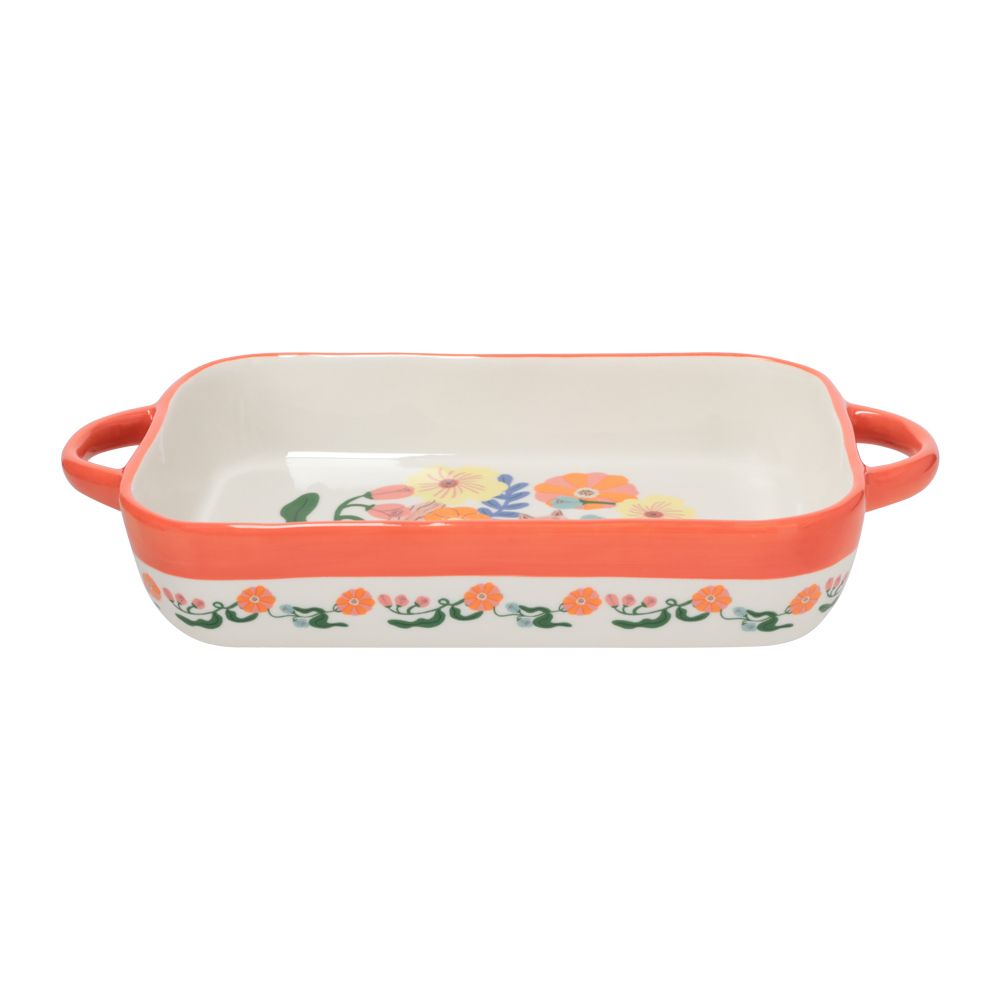 Refractario de cerámica para horno rectangular con asas 1300 ml