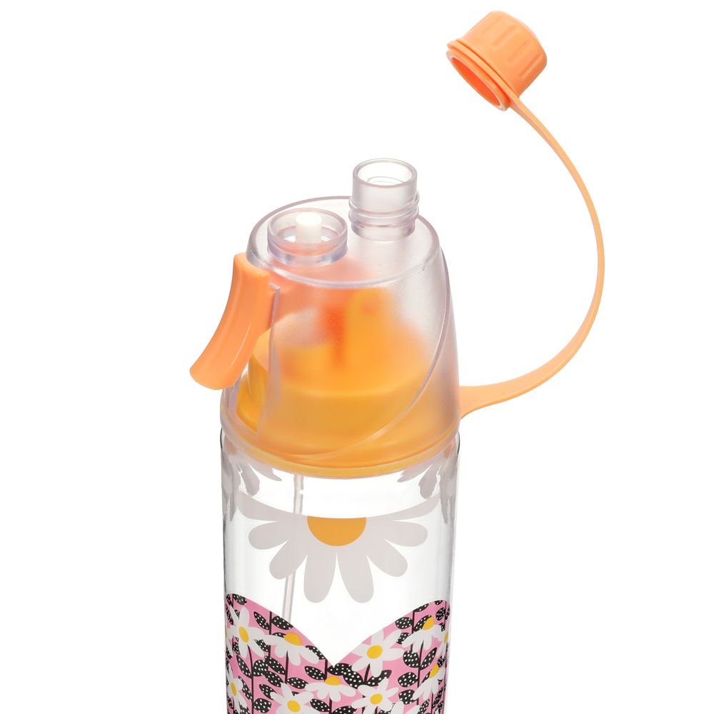 Botella de agua tritan con atomizador 580 ml