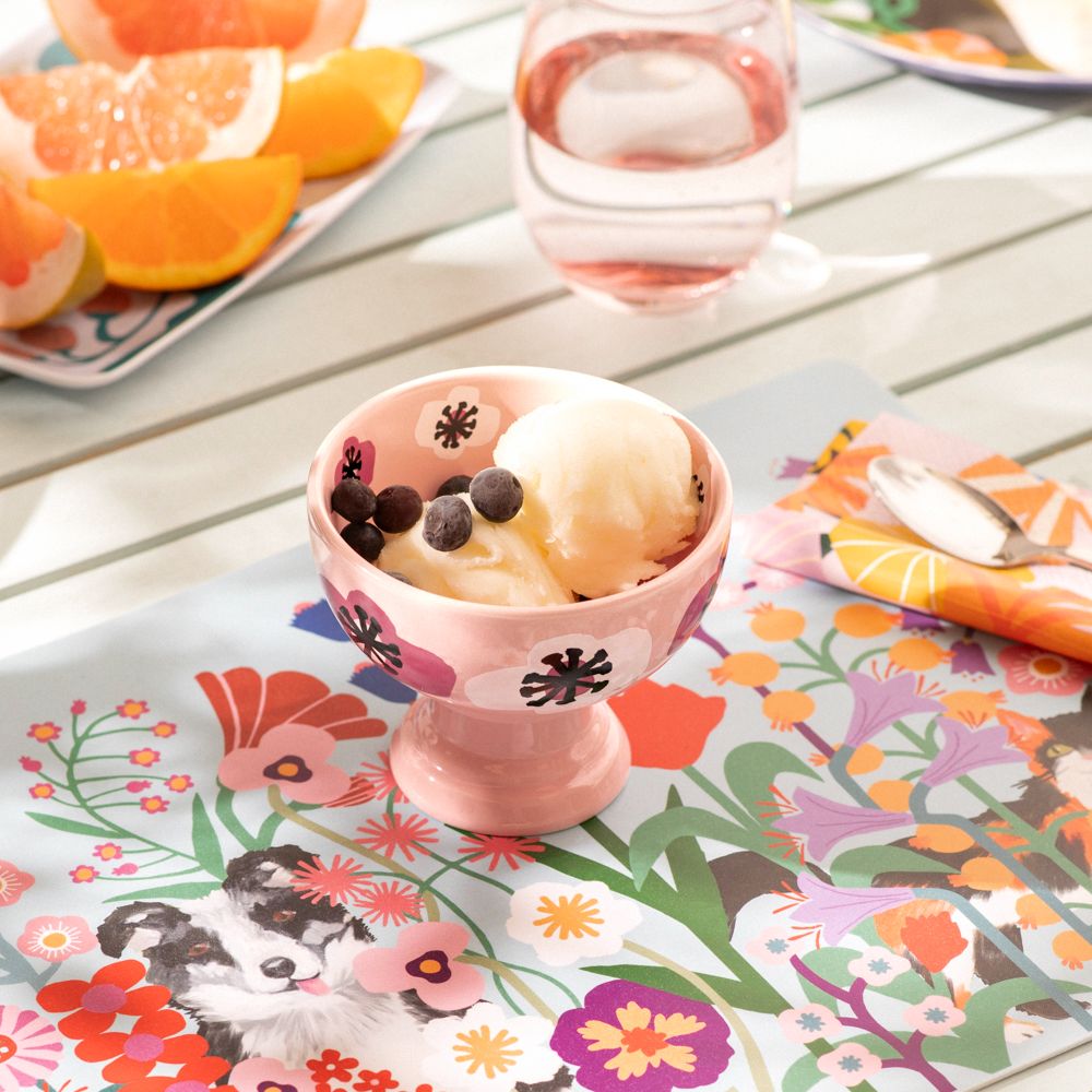 Copa de helado cerámica New Bone con diseño 285 ml