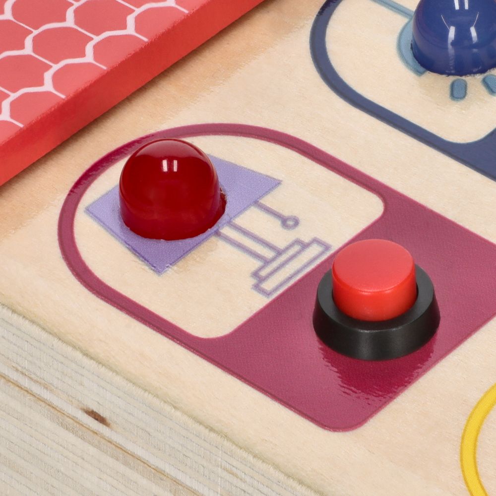 Panel de interruptores con luz didáctico