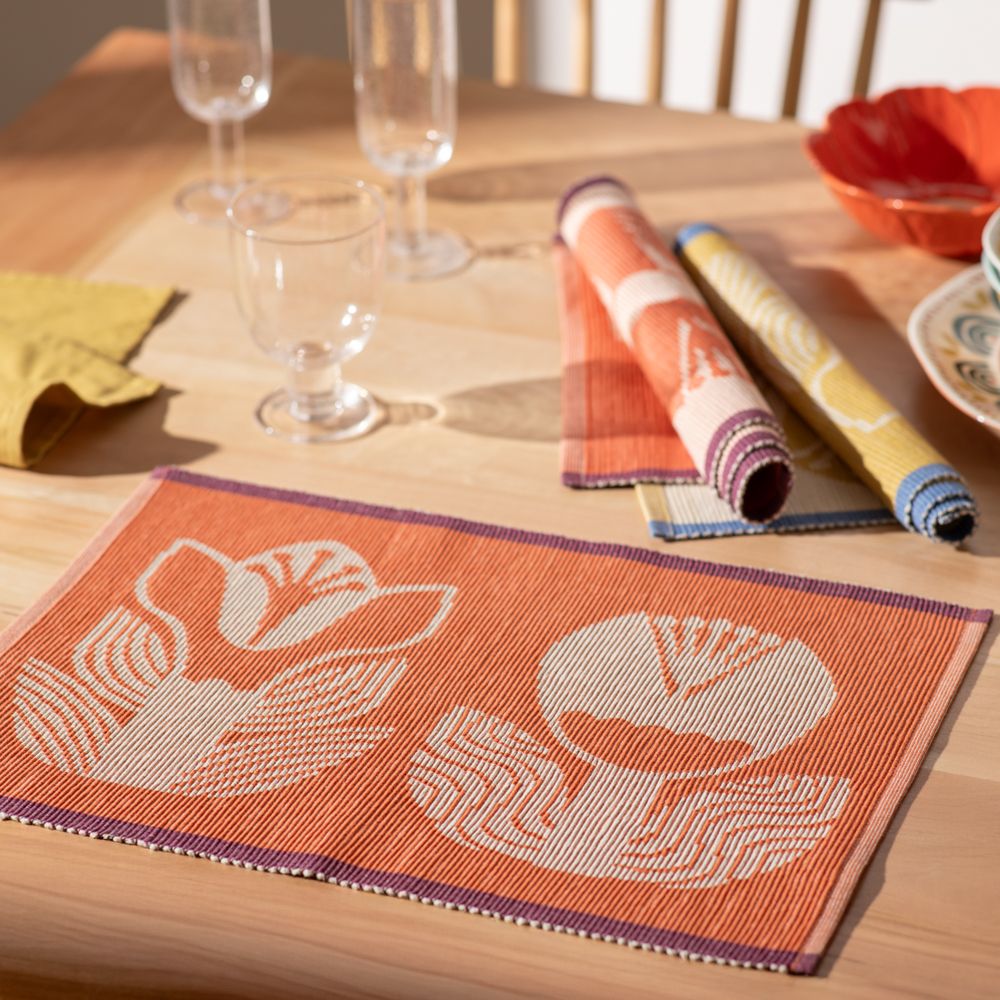 Individual de algodón con tejeduría 33x45 cm