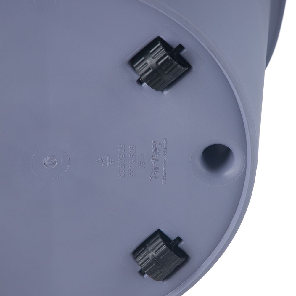 Maceta plástica con ruedas 55x55.5 cm