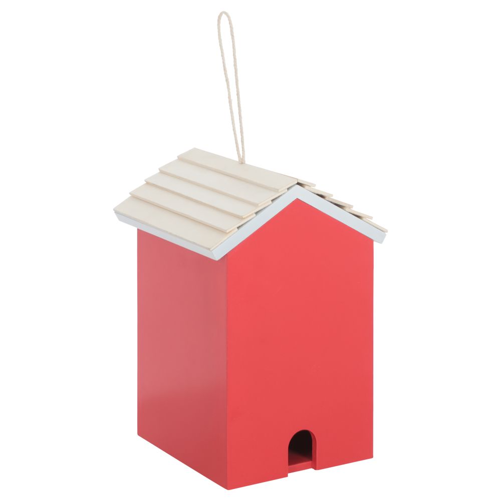 Pajarera de madera grande 15x15x22 cm