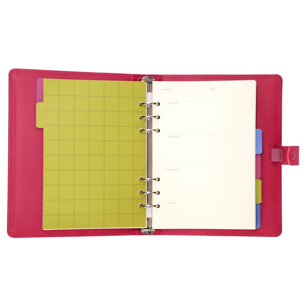 Archivador planificador A5 con tapa dura