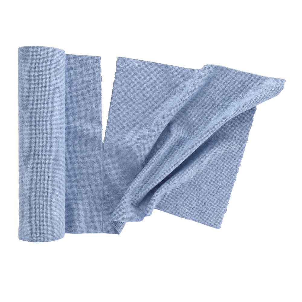 Rollo de 15 paños de microfibra reutilizables