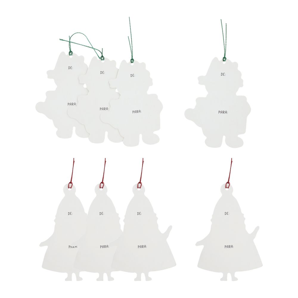 Set de 8 tarjetas de regalo navideñas
