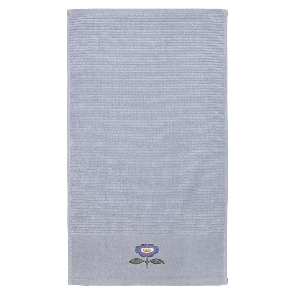 Toalla de mano con detalles bordados 40x70 cm