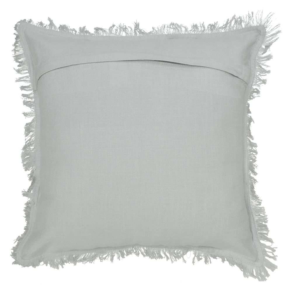 Funda de cojín algodón lino 45x45 cm