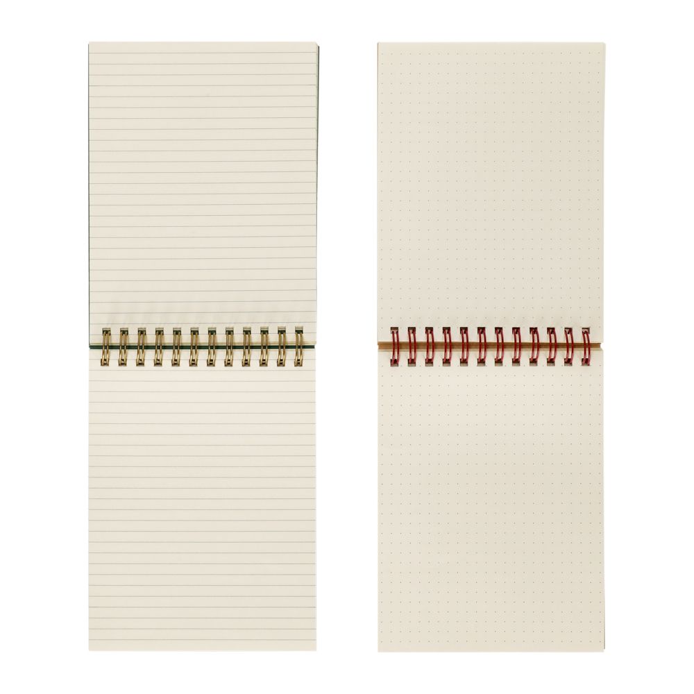 Set 2 libretas espiral 80 hojas 11x16 cm