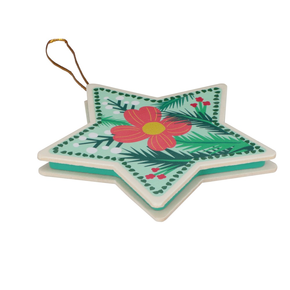 Adorno para árbol de navidad de madera