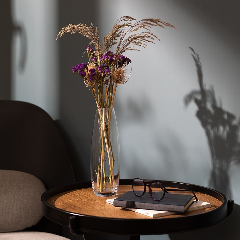 Florero Largo Vidrio Transparente 8.5x25 cm