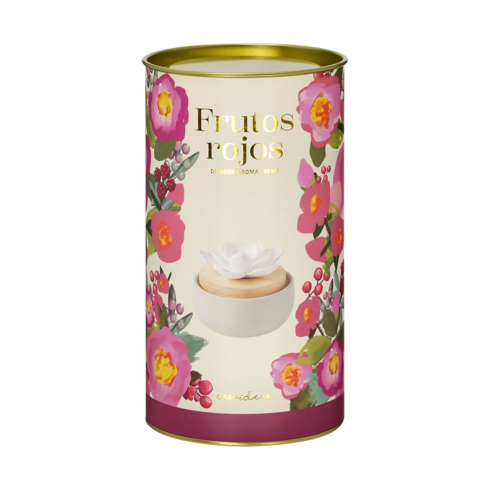 Difusor de aroma de cerámica madera aroma  frutos rojos 100 ml
