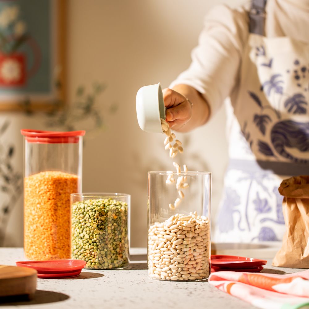 Frasco de vidrio con tapa 1000 ml