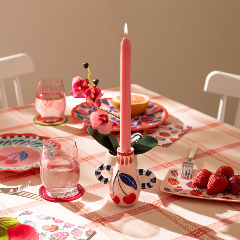 Portavela con diseño 12 cm